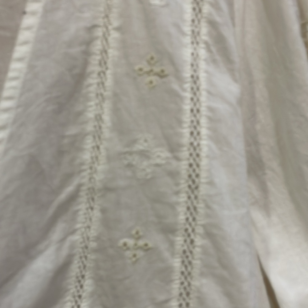 Zara white gauze long sleeve top size XL new with tag - Picture 4 of 16